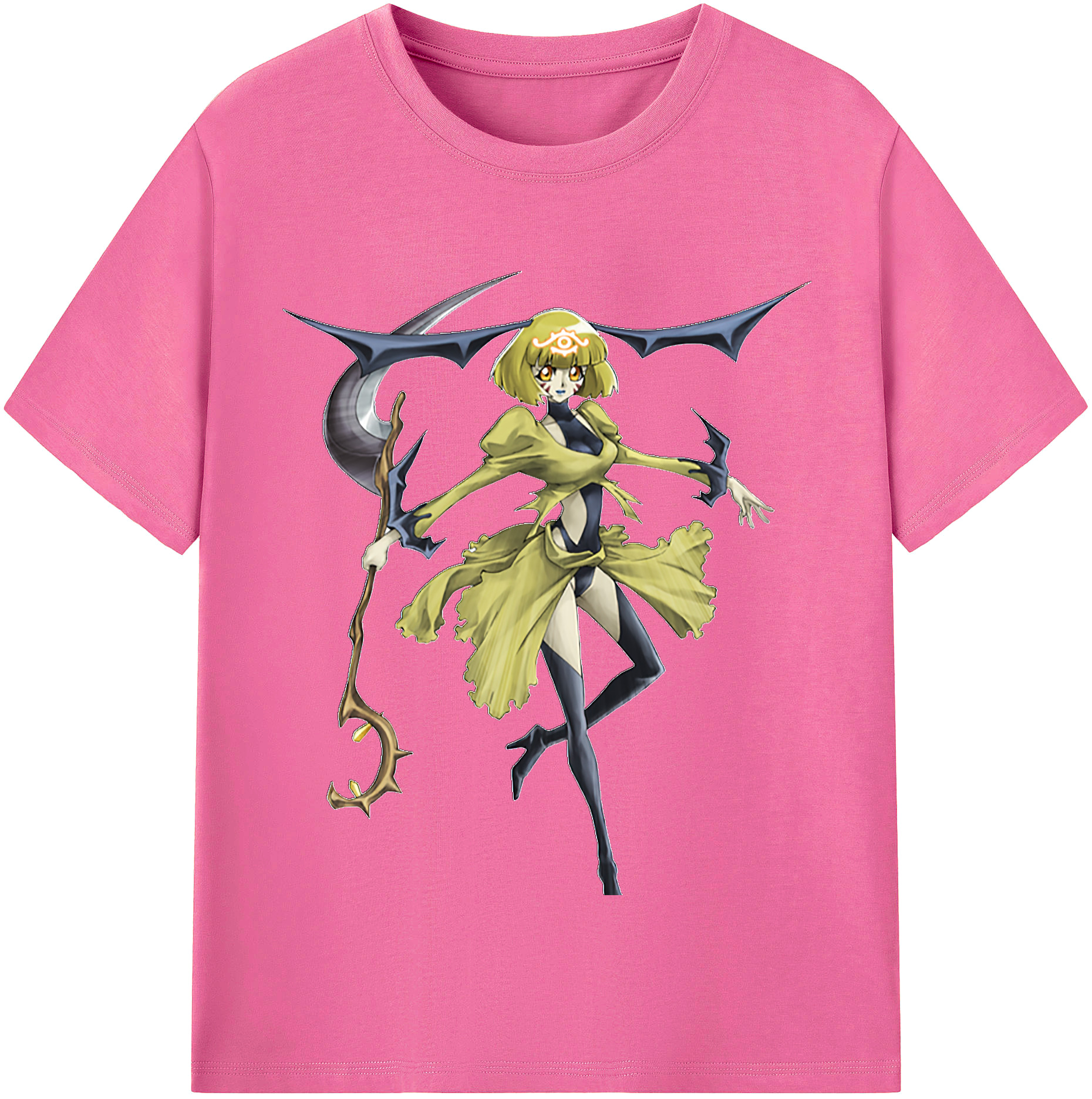 （画像用） 遊☆戯☆王 Yu-Gi-Oh! レディースカジュアルプリントTシャツ（綿100％）